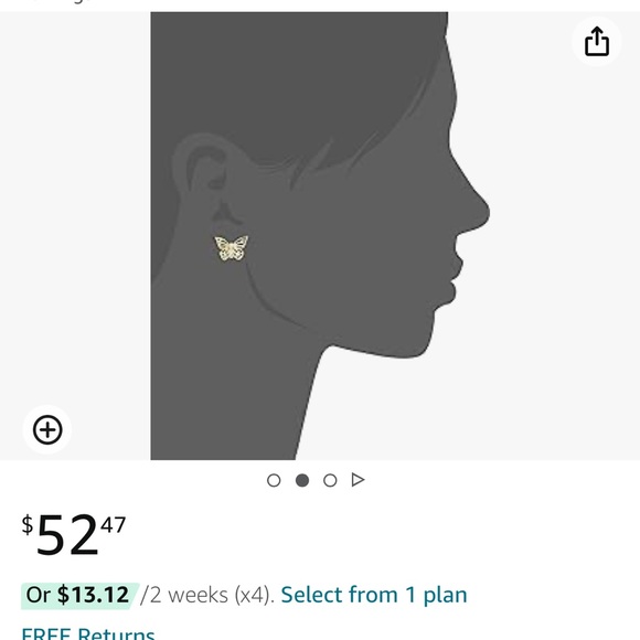 ♠️kate spade butterfly studs - Picture 2 of 5